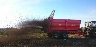 Cele mai bune mașini de fertilizat solul Remorca de imprastiat ingrasamant natural